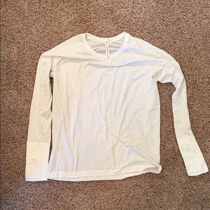 Lululemon White Swiftly Tech Long Sleeve 2.0 Hip Length - 14